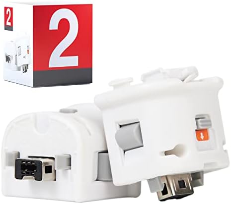 Giriaitus Wii Motion Plus Adapter -Externale Remote Motion Plus Sensor Controller -White, Set2 Pack