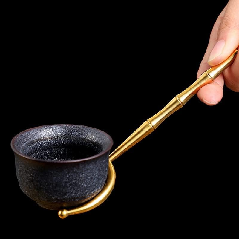 Mgwye Brass Six Gentleman Kungfu Set de ceai Accesorii Ceai japonez Ceai Ceai Making Tools Tea Washing Tea Suport Spoon