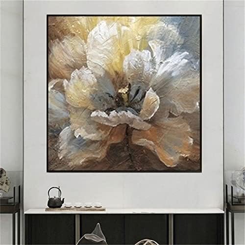 Ulei pictură de ulei pictat pe pânză, modern artă florală abstractă pictură acrilică flori creative pictate manual artist