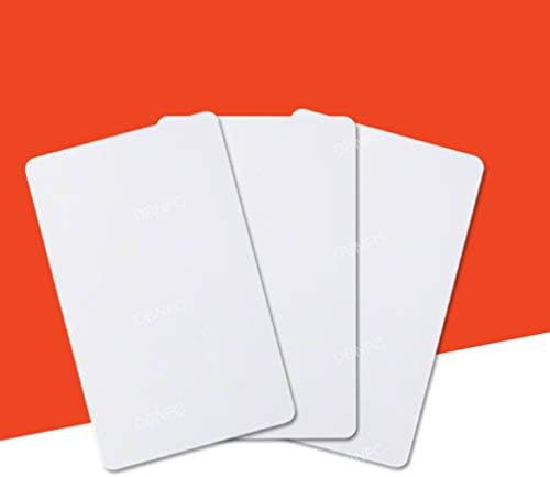 Nuobesty 100pcs Intrare inteligentă Card de acces alb alb Card IC Control de acces Card de proximitate Rescriere Card de identitate